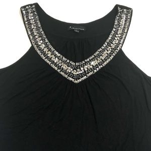 Forever 21 Flattering Jeweled V-Neck Swing TankTop
